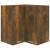 Dulap de colț suspendat, stejar fumuriu, 57x57x60 cm, lemn, 2 image