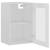 Dulap de sticlă suspendat, alb extralucios, 40x31x60 cm, pal, 5 image