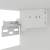 Dulap de sticlă suspendat, alb extralucios, 40x31x60 cm, pal, 9 image