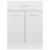 Dulap inferior cu sertar, alb extralucios, 60x46x81,5 cm, pal, 5 image