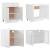 Set dulapuri bucătărie, 4 piese, alb extralucios lemn prelucrat, 5 image