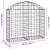 Coș gabion arcuit, 100x30x80/100 cm, fier galvanizat, 5 image