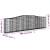 Coșuri gabion arcuite 9 buc, 400x30x100/120 cm fier galvanizat, 6 image