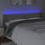 Tăblie de pat cu led, gri, 163x16x78/88 cm, piele ecologică, 4 image