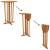 Set mobilier de bar pliabil, 5 piese, lemn masiv de tec, 7 image