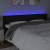 Tăblie de pat cu led, negru, 203x16x78/88 cm, material textil, 4 image