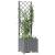 Jardinieră de grădină cu spalier, gri deschis, 40x40x136 cm, pp, 3 image