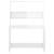 Birou cu rafturi, alb extralucios, 102x45x148 cm, lemn compozit, 5 image