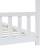 Cadru pat de copii, alb, 90 x 200 cm, lemn masiv de pin, 7 image