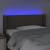 Tăblie de pat cu led, gri taupe, 93x16x78/88 cm, textil, 4 image