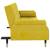 Canapea extensibilă cu perne, galben, catifea, 4 image