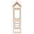 Turn de joacă cu scară, 53x110x214 cm, lemn masiv de pin, 4 image