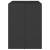 Masă de bar cu blat din sticlă, negru, 105x80x110 cm, poliratan, 4 image
