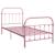 Cadru de pat, roz, 90 x 200 cm, metal, 2 image