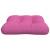 Pernă de canapea din paleți, roz, 50x50x12 cm, textil, 4 image