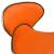 Scaun pentru salon spa, portocaliu, piele ecologică, 5 image