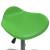 Scaun pentru salon spa, verde, piele ecologică, 6 image