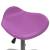 Scaun pentru salon spa, violet, piele ecologică, 6 image