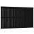 Tăblie de pat pentru perete, negru, 147x3x90 cm, lemn masiv pin, 2 image