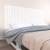 Tăblie de pat pentru perete, alb, 204x3x90 cm, lemn masiv pin