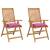 Perne de scaun, 2 buc., roz, 50x50x7 cm, textil, 3 image