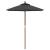 Umbrelă de soare de grădină stâlp din lemn antracit 196x231 cm, 3 image