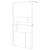 Paravan duș walk-in cu raft alb 100x195 cm sticlă esg/aluminiu, 2 image