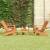 Set mobilier de grădină adirondack, 3 piese, lemn masiv acacia