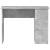 Birou, gri beton, 100x55x75 cm, lemn prelucrat, 4 image