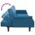 Canapea extensibilă cu cotiere, catifea albastră, 9 image