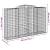 Coșuri gabion arcuite 2 buc, 300x50x180/200 cm, fier galvanizat, 6 image