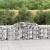 Coșuri gabion arcuite 12 buc, 300x50x80/100 cm, fier galvanizat