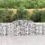 Coșuri gabion arcuite 6 buc., 300x30x80/100 cm, fier galvanizat