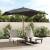 Umbrelă de grădină stâlp din lemn, negru, 300x300x273 cm