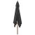 Umbrelă de grădină stâlp din lemn, negru, 300x300x273 cm, 4 image