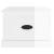 Măsuță de cafea, alb extralucios, 50x50x35 cm, lemn compozit, 6 image