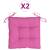 Perne de scaun, 2 buc., pink, 40x40x7 cm, material textil, 2 image