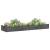 Strat grădină înălțat cu căptușeală gri 240x60x25 cm, lemn brad, 3 image