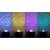 Lampa de noptiera cu proiector, muzicala, led, telecomanda, bluetooth, incarcare usb, negru, 17x13 cm, isotrade, 2 image