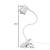 Lampa de birou cu clips, brat flexibil, 3 culori lumina, 10 niveluri, usb, alb, 45 cm, izoxis, 10 image