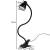 Lampa de birou cu clips, brat flexibil, 3 culori lumina, 10 niveluri, usb, negru, 45 cm, izoxis, 9 image