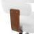 Scaun de bucătărie pivotant, alb, lemn curbat & piele ecologică, 6 image