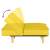 Canapea extensibilă, galben deschis, material textil, 9 image