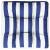 Pernă de paleți, dungi albastru/alb, 50x50x12 cm, textil, 2 image