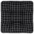 Pernă de paleți, negru, carouri, 50x50x12 cm, textil, 2 image
