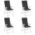 Perne de scaun cu spătar înalt, 4 buc, negru, țesătură oxford, 4 image