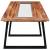 Masă de bucătărie, 180x90x75 cm, lemn masiv acacia & sticlă, 3 image