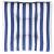 Pernă de paleți, albastru/alb, 70x70x12 cm, textil, dungi, 2 image