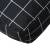 Pernă de paleți, negru, 70x40x12 cm, textil, model carouri, 7 image