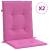 Perne pentru scaune cu spătar mic, 2 buc., roz, textil, 2 image